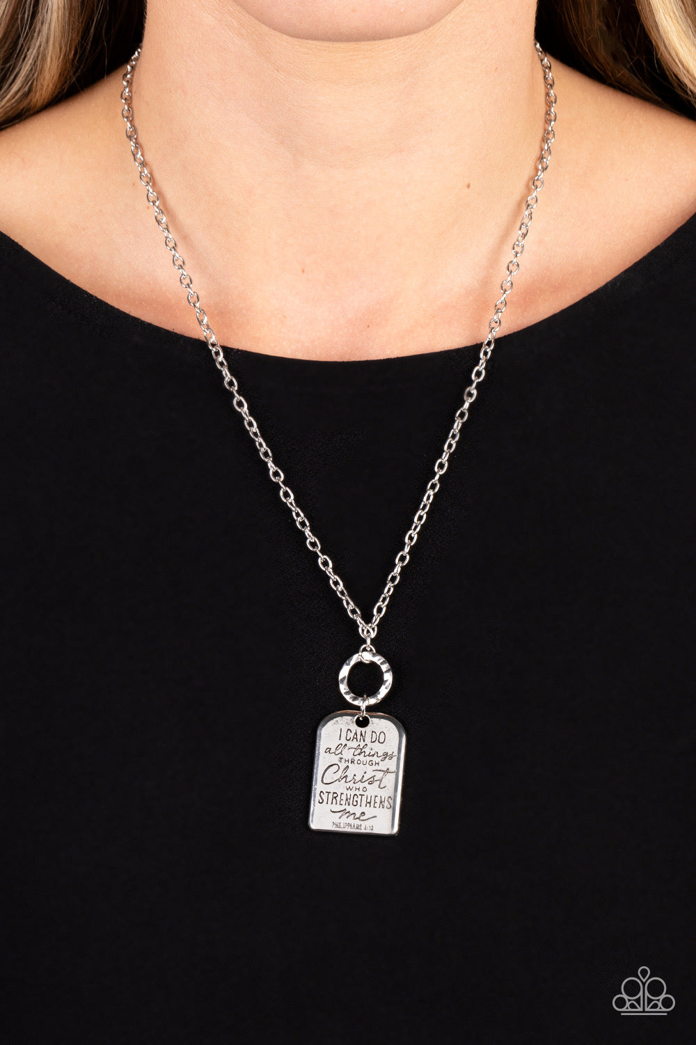 Persevering Philippians - Silver - Necklace