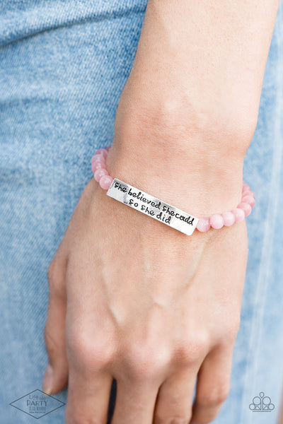 So She Did - Pink - Bracelets