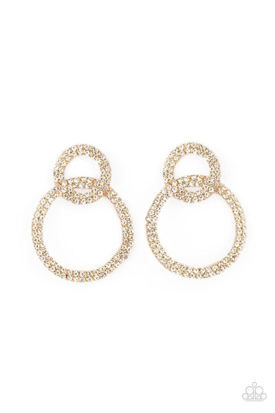 Intensely Icy - Gold  - Earrings