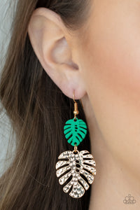 Palm Tree Cabana - Green - Earrings