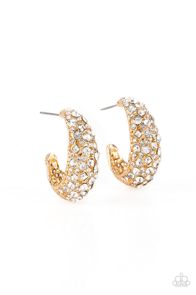 Glamorously Glimmering - Gold - Earrings