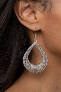 A Hot MESH - Silver - Earrings