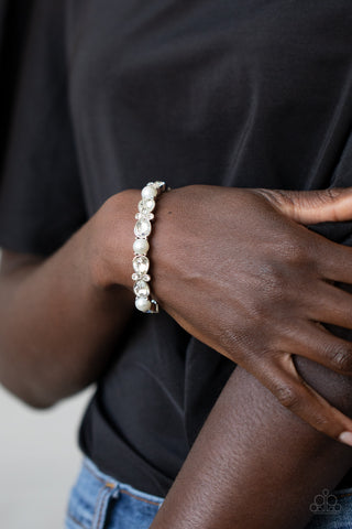 Frosted Finery - White Bracelet