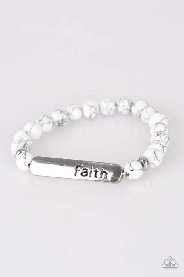 Fearless Faith - White - Bracelet