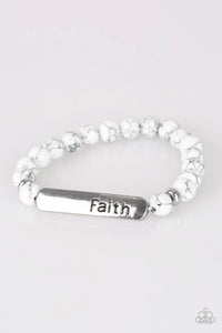 Fearless Faith - White - Bracelet