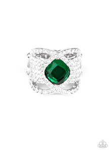 Triple Crown Twinkle Green Ring