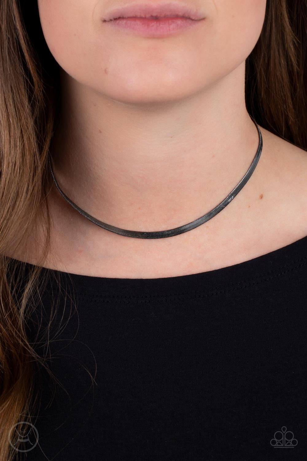 In No Time Flat - Black -  Necklace