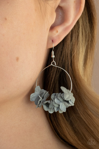 Flirty Florets - Silver - Earrings