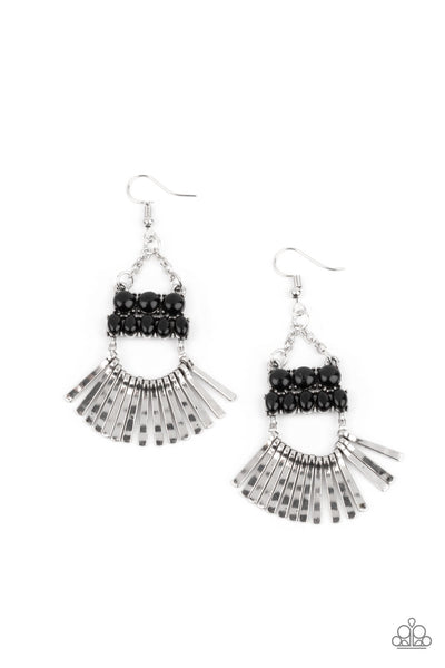 A FLARE For Fierceness - Black - Earrings