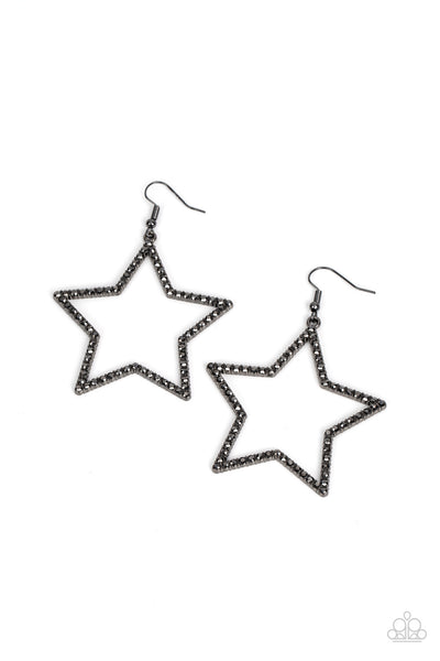 Supernova Sparkle - Black - Earrings