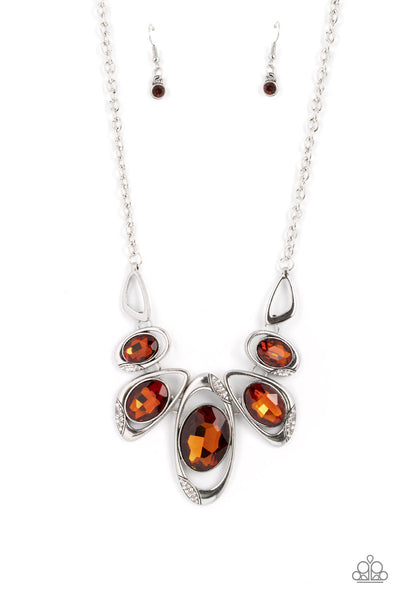 Hypnotic Twinkle - Brown - Necklace