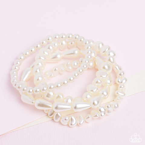 Gossip PEARL - White Bracelet