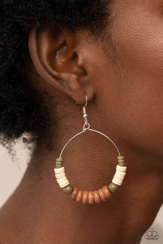 Earthy Esteem - Brown - Earring