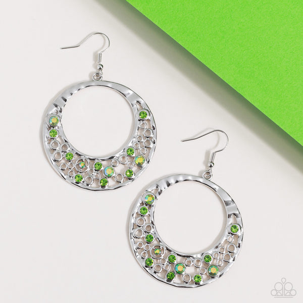 Enchanted Effervescence - Green Earrings