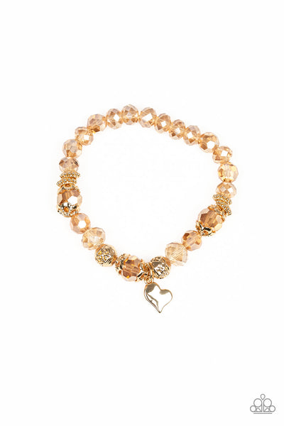 Right On The Romance - Gold Bracelet