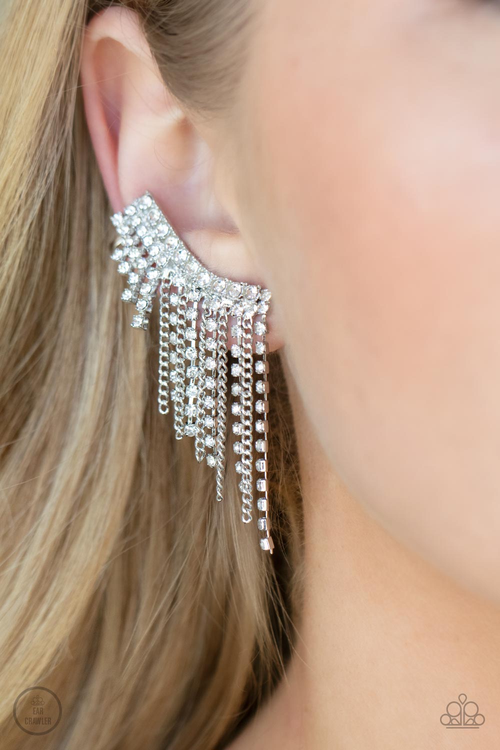 Thunderstruck Sparkle - White - Earring