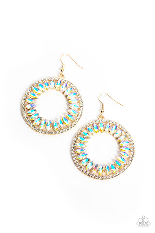 Wall Street Wreaths - Gold Earrings