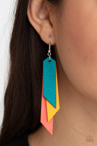 Suede Shade - Multi Earrings