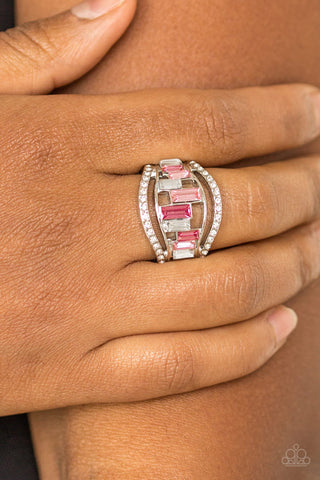 Treasure Chest Charm - Pink Ring