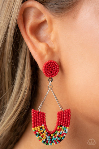 Make it RAINBOW - Red Earring