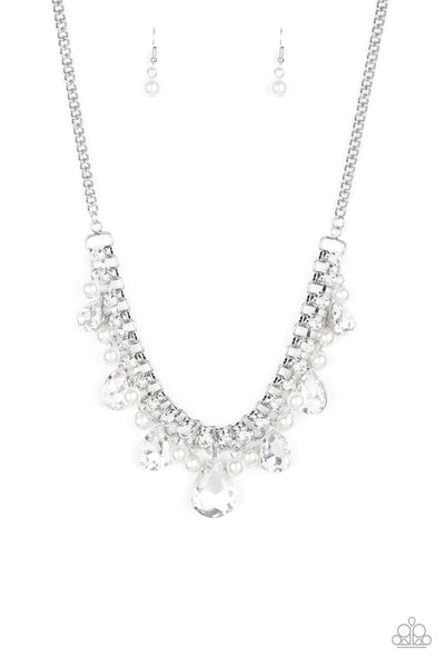 Knockout Queen - White Necklace