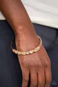 Totally Tenderhearted - Gold Bracelet