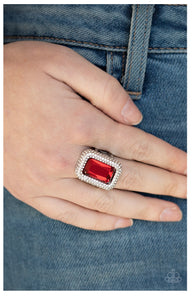 A Grand STATEMENT-MAKER - Red - Ring