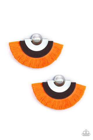 Fan The FLAMBOYANCE - Orange Earring