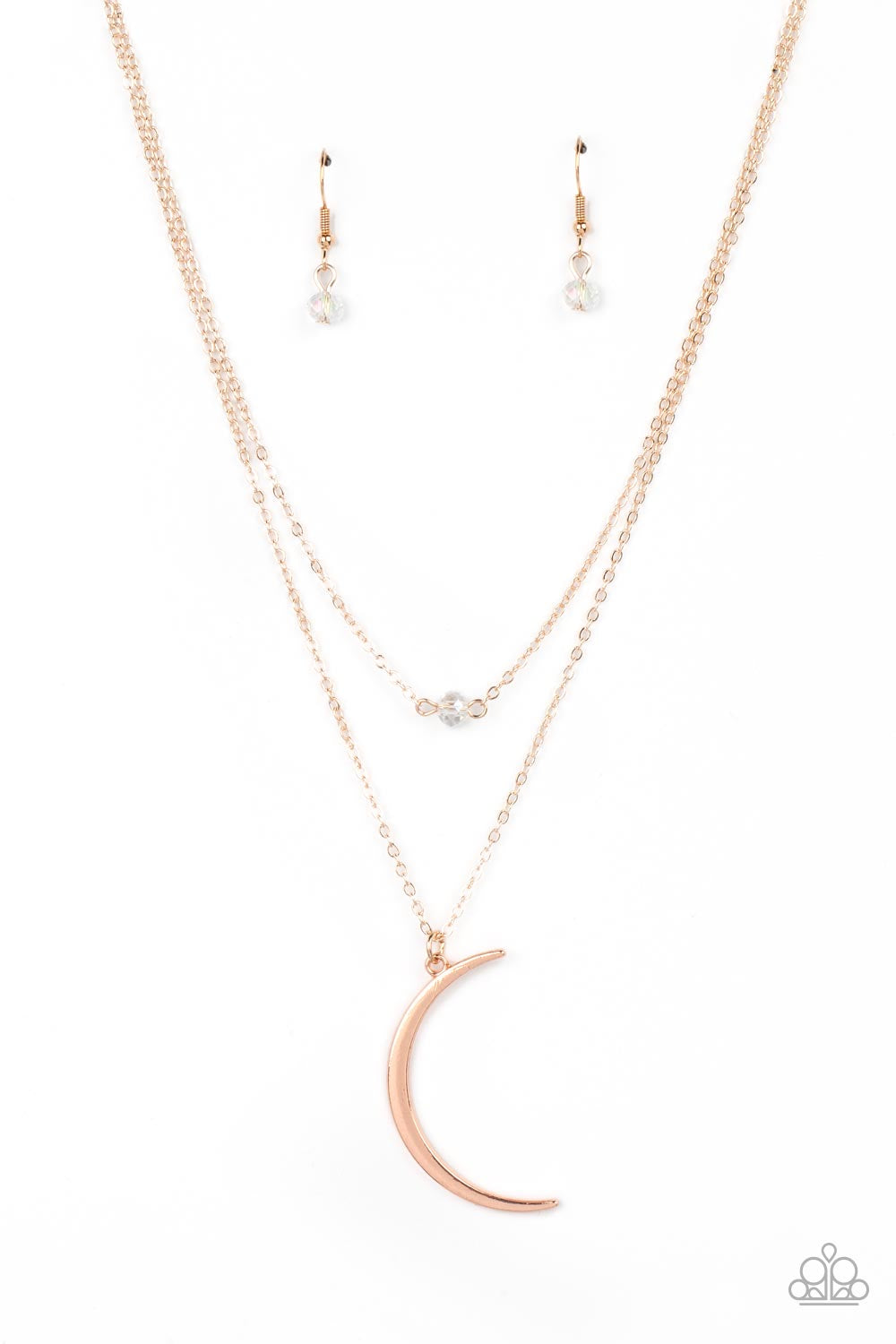 Modern Moonbeam - Rose Gold - Necklace