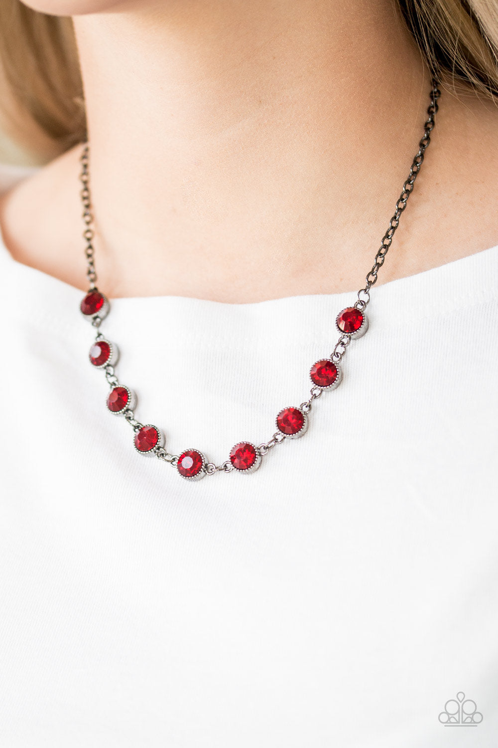 Starlit Socials - Red Necklace