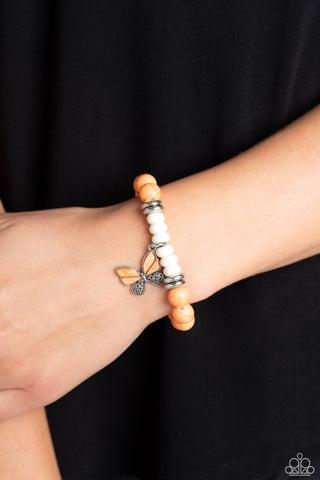 Bold Butterfly - Orange Bracelet