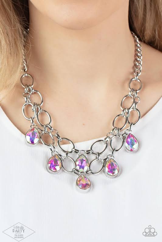 Show Stopping Shimmer Multi - Necklace