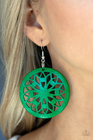 Ocean Canopy - Green  - Earring