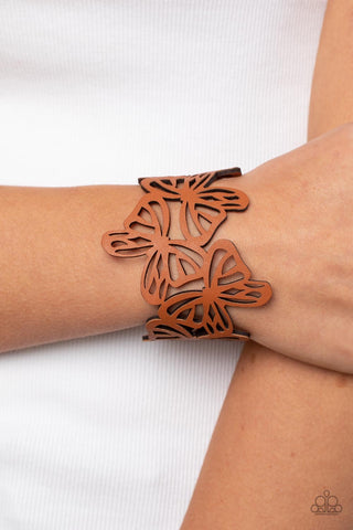 Butterfly Breeze - Brown - Bracelet