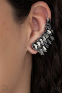 Explosive Elegance - Silver - Earrings