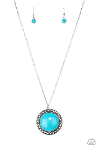 Run Out Of RODEO - Blue - Necklace