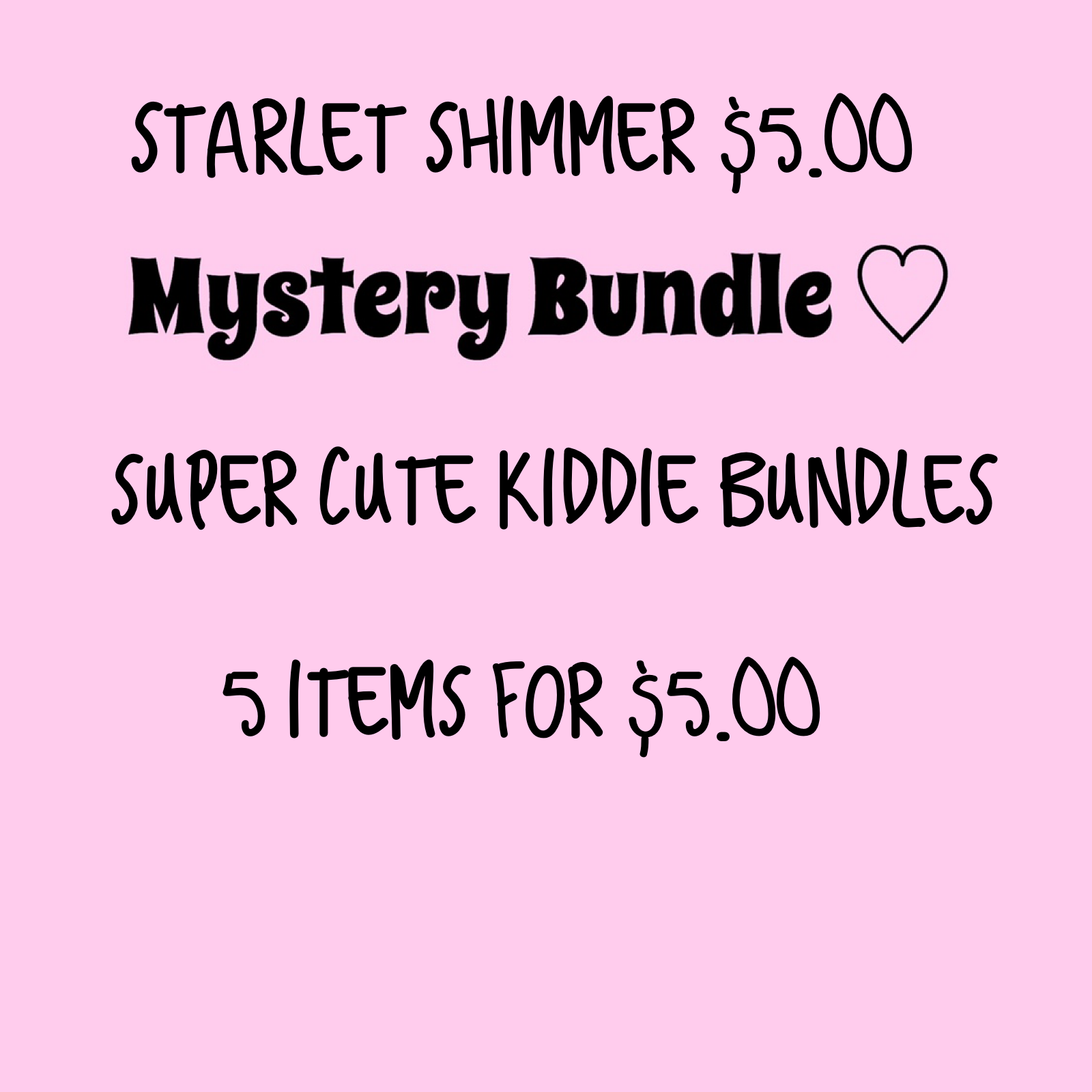 Starlet Shimmer Mystery Bundles