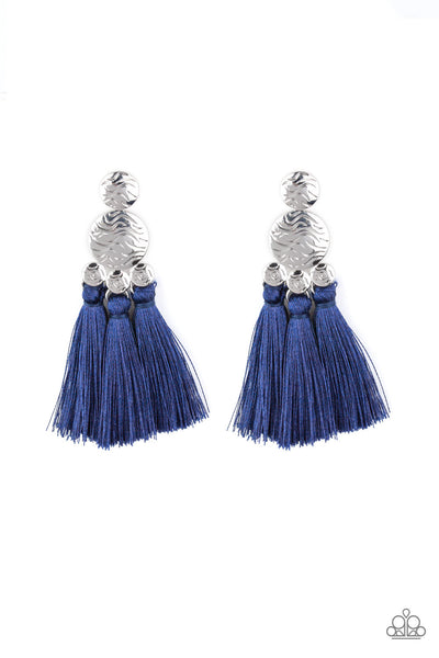 Taj Mahal Tourist - Blue Earrings