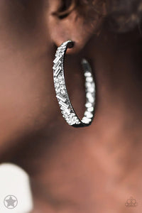 GLITZY By Association - Black/White Earrings