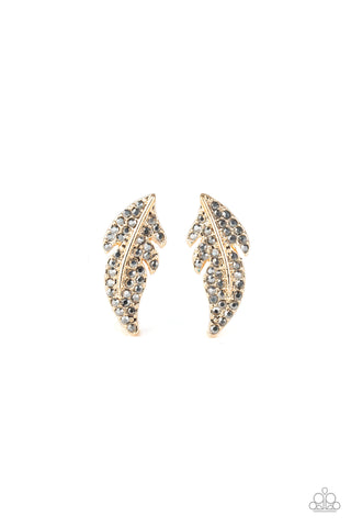 Feathered Fortune - Gold Earring