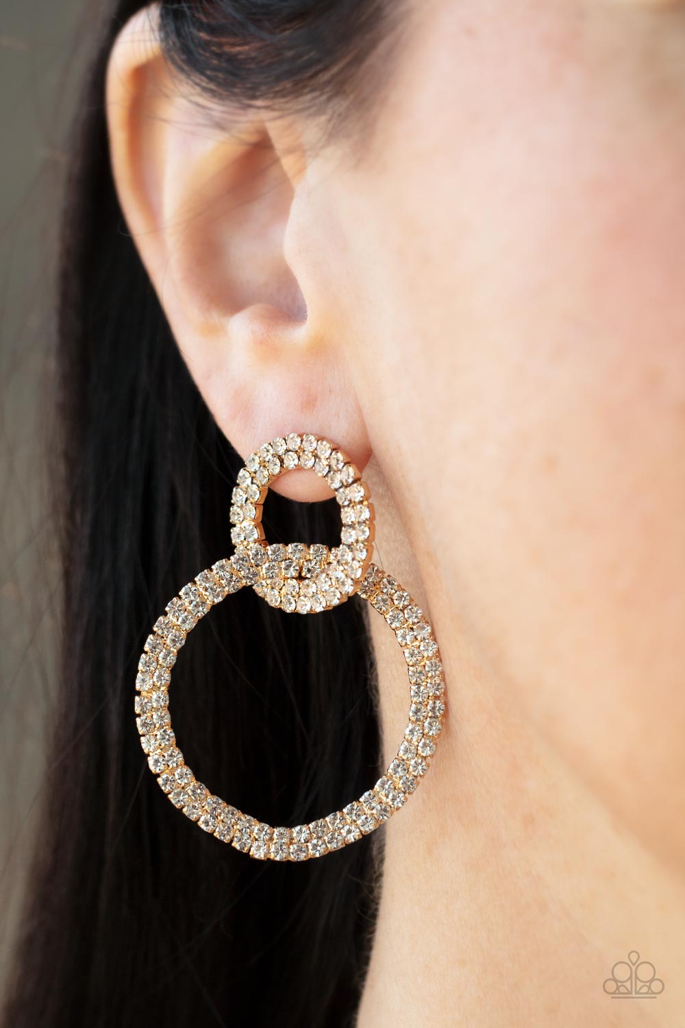 Intensely Icy - Gold  - Earrings