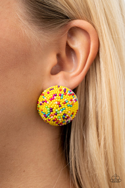 Kaleidoscope Sky - Yellow - Earrings