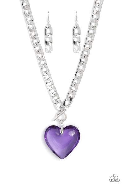 GLASSY-Hero - Purple Necklace