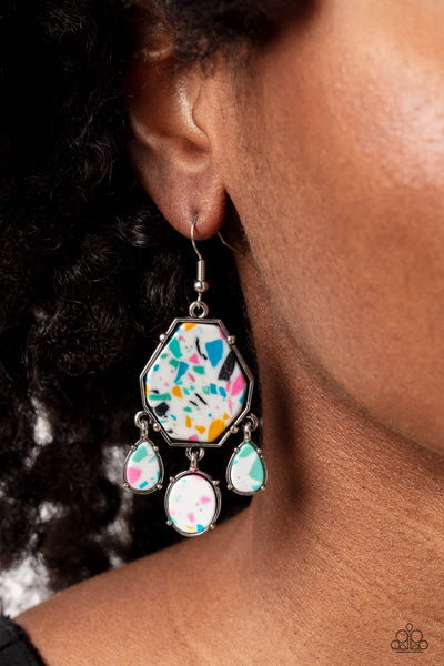 Organic Optimism - White Earrings