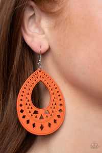 Belize Beauty - Orange Earring