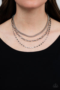 Galvanized Grit - Silver - Necklace