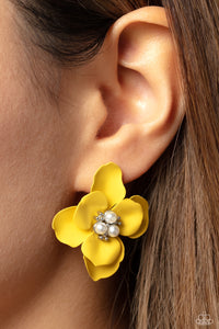 Jovial Jasmine - Yellow Earrings