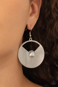 Record-Breaking Brilliance - White Earring