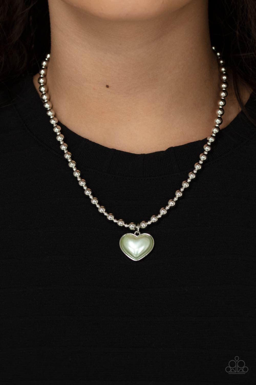 Heart Full of Fancy - Green - Necklace