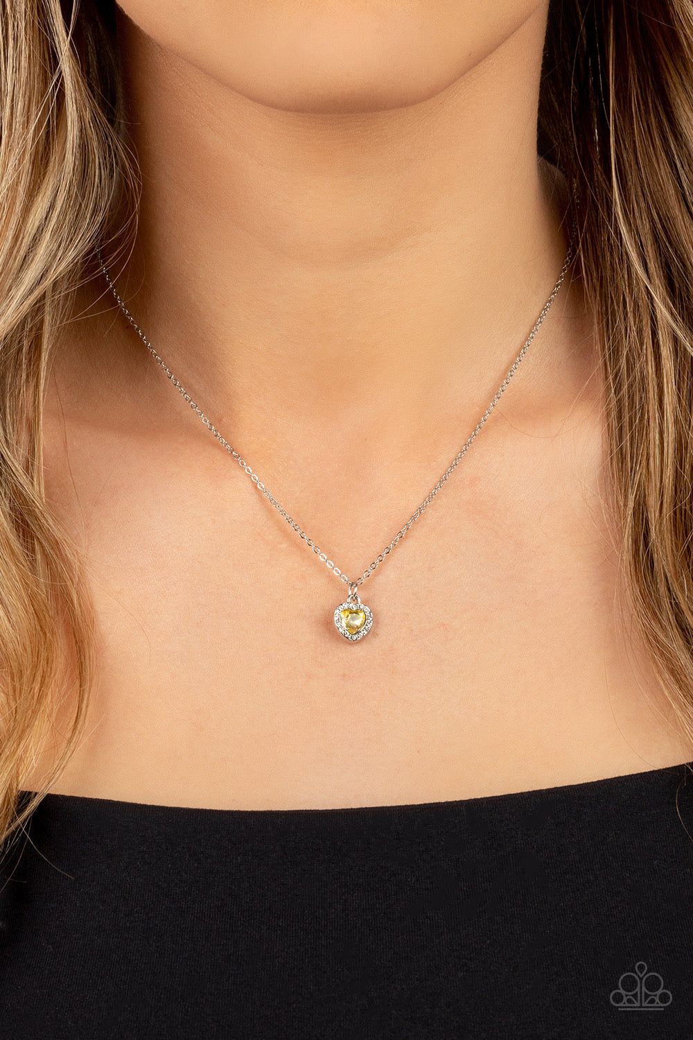 A Little Lovestruck - Yellow - Necklace